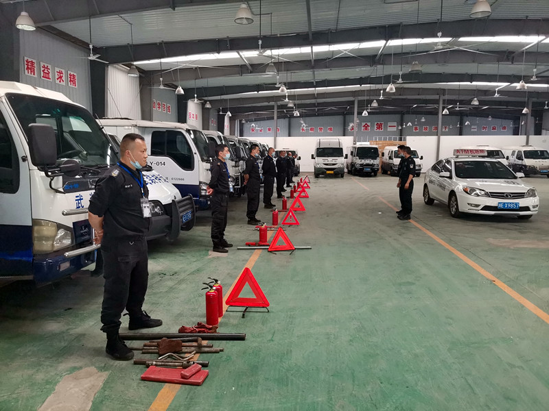 防风险 除隐患 保安全 促稳定|酒城护卫分公司推动安全生产竞赛活动走深走实(图4) 5.集体培训.jpg